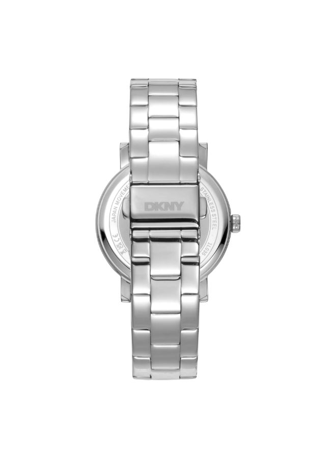 DKNY ديكني سوهو لوجو DK1L035M0205 - ساعة كوارتز نسائية من الفولاذ المقاوم للصدأ 3 عقارب - Image 3